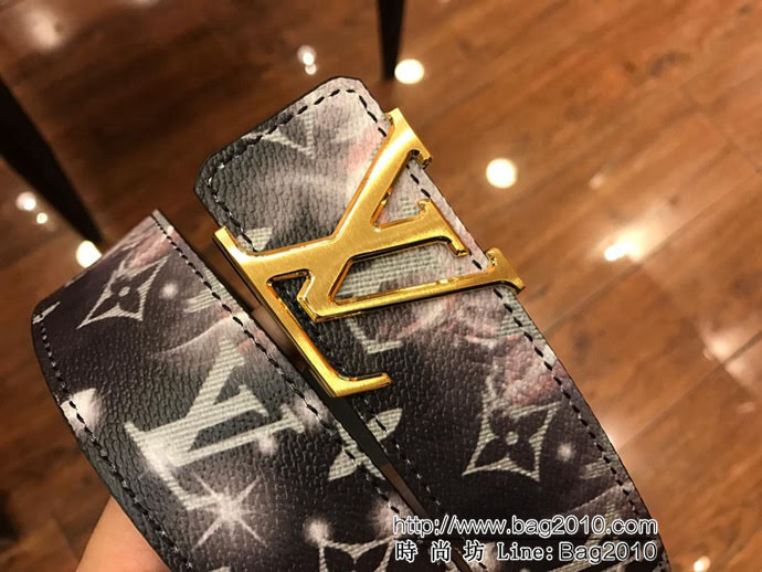 路易威登LV 2019春夏新款 頂級頭層牛皮 不銹鋼扣 男士皮帶  xfp1265